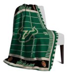 south florida bulls football field green blanket best selling
