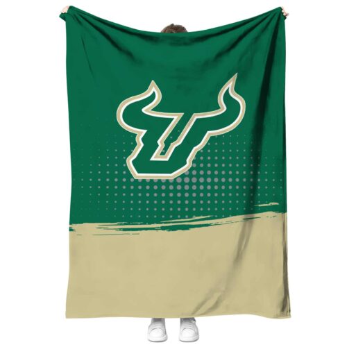 south florida bulls gradient dots green blanket best selling
