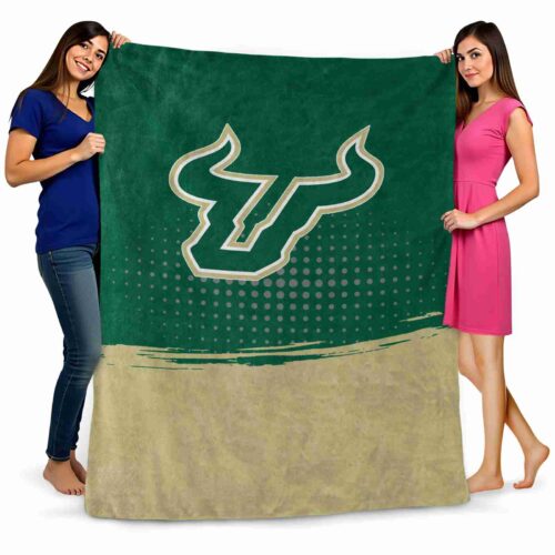 south florida bulls gradient dots green blanket fashion forward