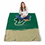 south florida bulls gradient dots green blanket high quality