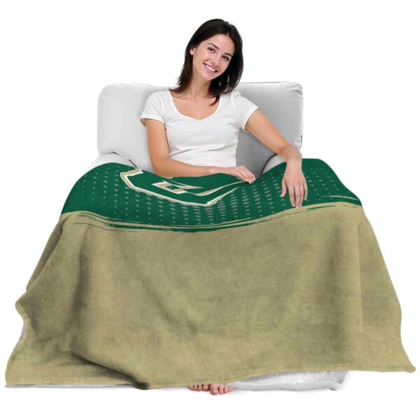south florida bulls gradient dots green blanket latest model