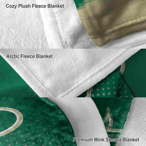 south florida bulls gradient dots green blanket premium grade