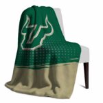 south florida bulls gradient dots green blanket top rated