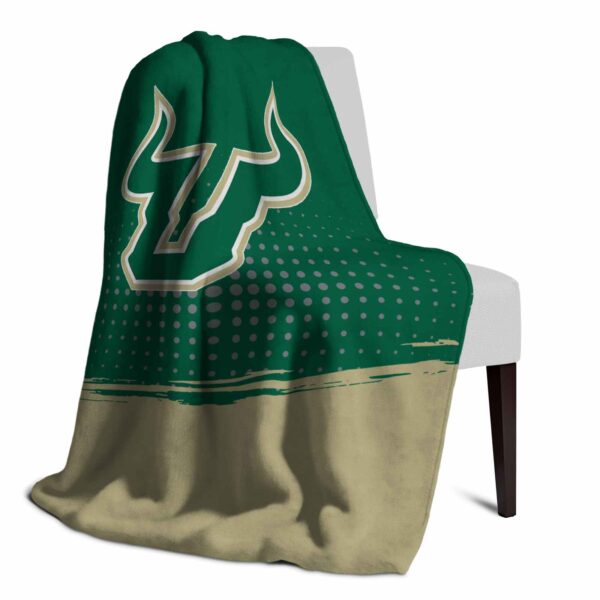 south florida bulls gradient dots green blanket top rated