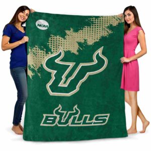 south florida bulls grunge texture green blanket fashion forward