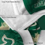 south florida bulls grunge texture green blanket premium grade