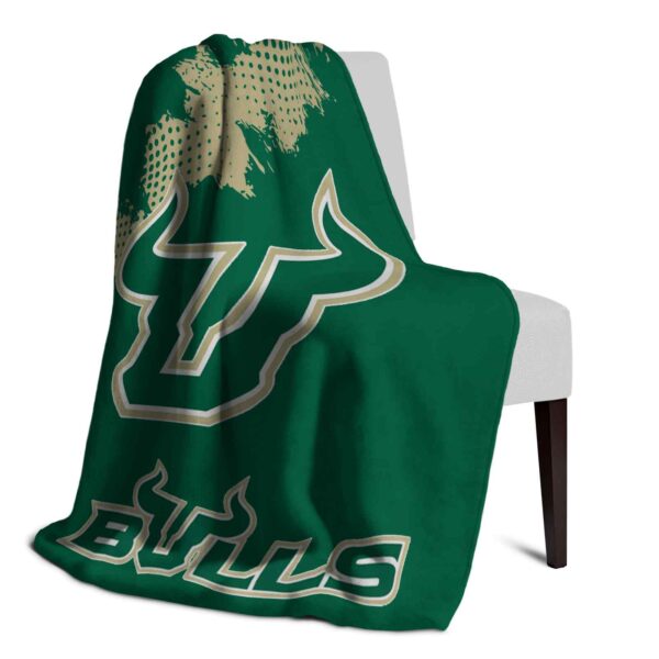 south florida bulls grunge texture green blanket top rated
