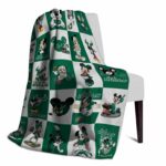 south florida bulls mickey minnie green white blanket top rated