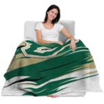 south florida bulls paint streaks green white blanket latest model