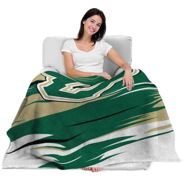 south florida bulls paint streaks green white blanket latest model