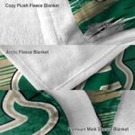 south florida bulls paint streaks green white blanket premium grade