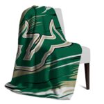 south florida bulls paint streaks green white blanket top rated