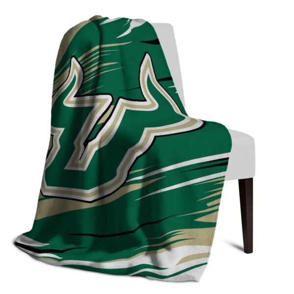 south florida bulls paint streaks green white blanket top rated
