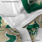 south florida bulls splatter effect green blanket premium grade