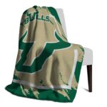 south florida bulls splatter effect green blanket top rated