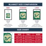 south florida bulls splatter effect green blanket trendy