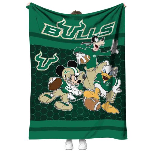 south florida bulls three musketeers green blanket best selling