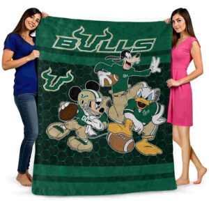 south florida bulls three musketeers green blanket fashion forward