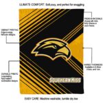 southern miss golden eagles diagonal stripes black blanket best selling