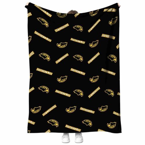 southern miss golden eagles diehard fans black blanket best selling