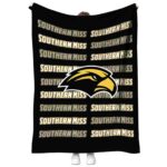 southern miss golden eagles fan pride black blanket best selling