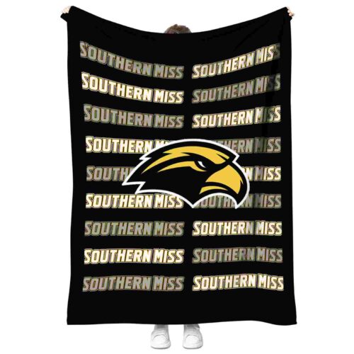 southern miss golden eagles fan pride black blanket best selling