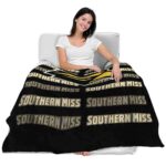 southern miss golden eagles fan pride black blanket best selling