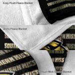 southern miss golden eagles fan pride black blanket best selling