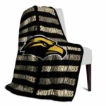 southern miss golden eagles fan pride black blanket best selling