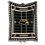 southern miss golden eagles football field black blanket best selling