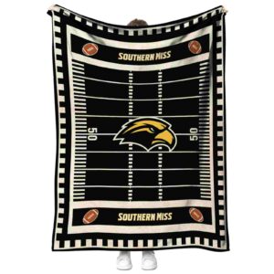 southern miss golden eagles football field black blanket best selling