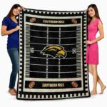southern miss golden eagles football field black blanket best selling