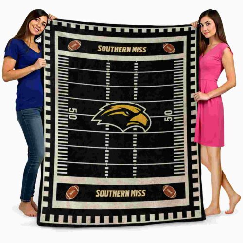 southern miss golden eagles football field black blanket fashion forward