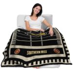 southern miss golden eagles football field black blanket best selling