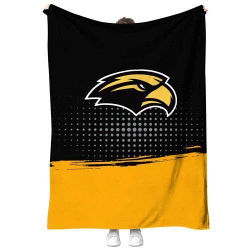 southern miss golden eagles gradient dots black blanket best selling