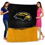 southern miss golden eagles gradient dots black blanket best selling