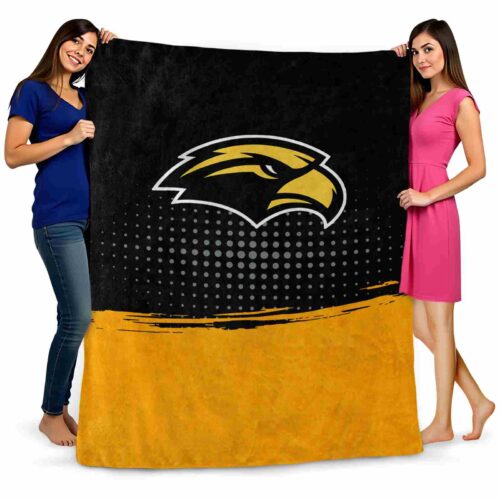 southern miss golden eagles gradient dots black blanket fashion forward