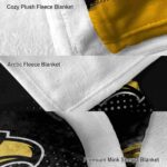 southern miss golden eagles gradient dots black blanket best selling