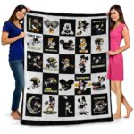 southern miss golden eagles mickey minnie black white blanket best selling