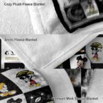 southern miss golden eagles mickey minnie black white blanket best selling