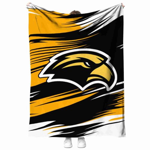 southern miss golden eagles paint streaks black white blanket best selling