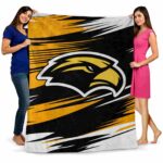 southern miss golden eagles paint streaks black white blanket best selling