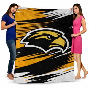 southern miss golden eagles paint streaks black white blanket fashion forward