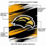 southern miss golden eagles paint streaks black white blanket best selling