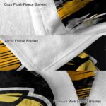 southern miss golden eagles paint streaks black white blanket best selling