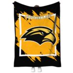 southern miss golden eagles splatter effect black blanket best selling