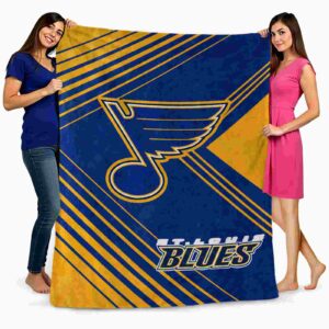 st louis blues diagonal stripes blue blanket fashion forward