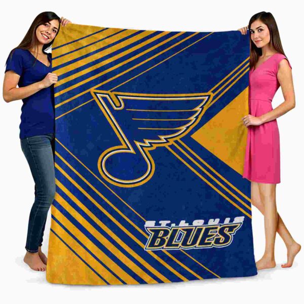 st louis blues diagonal stripes blue blanket fashion forward