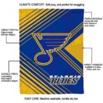 st louis blues diagonal stripes blue blanket new arrival