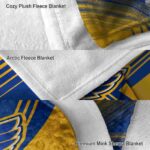 st louis blues diagonal stripes blue blanket premium grade